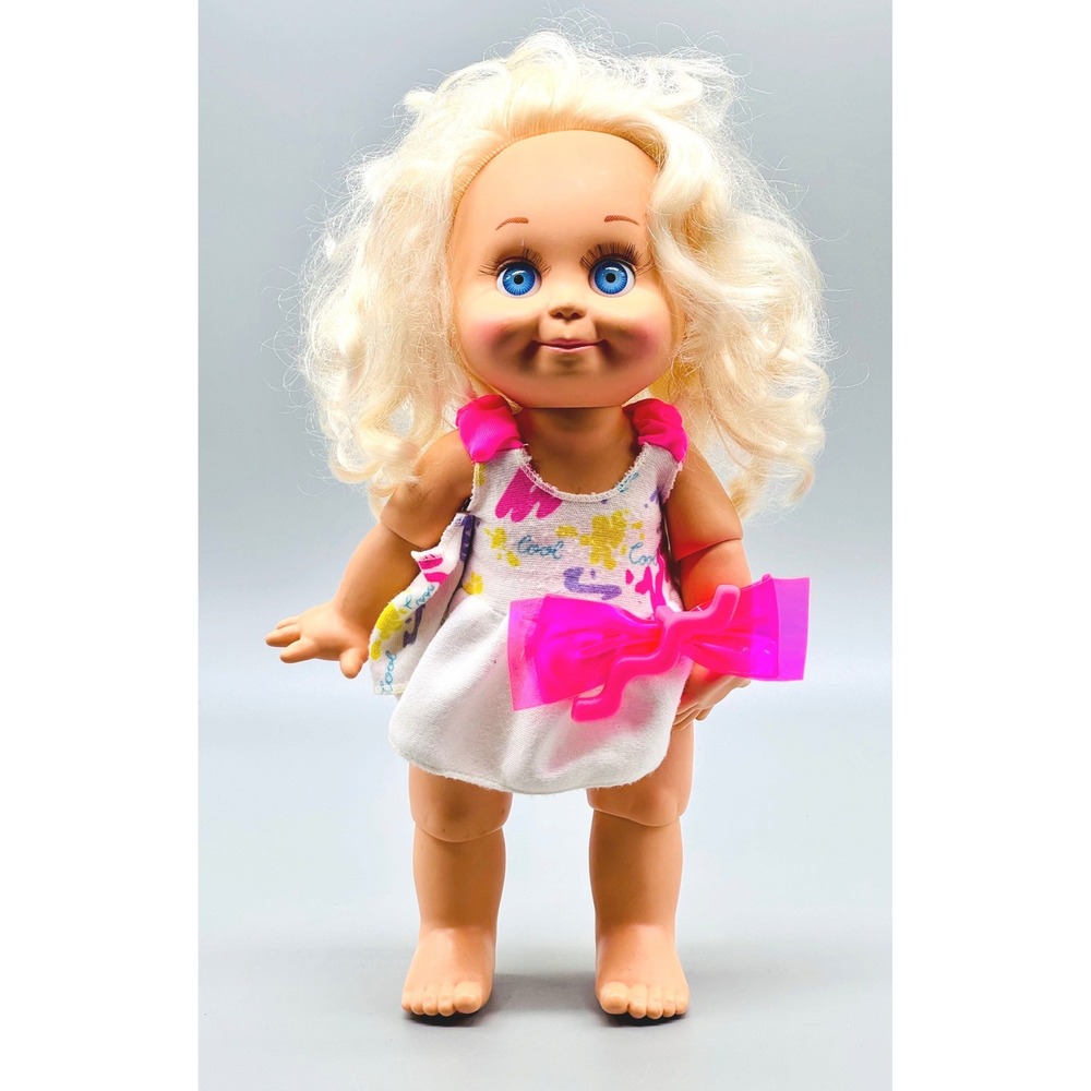 Galoob  Baby Face Doll So Sweet Sandi Blonde Hair Doll 13 inch 1990